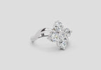 1.63 Ct Round Four Stone Ring | 14K White Gold