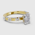 1.39 Ct Oval Shape Solitaire Diamond Ring| 14K Yellow Gold