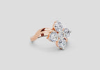 1.63 Ct Round Four Stone Ring | 14K Rose Gold