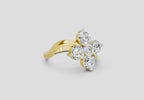 1.63 Ct Round Four Stone Ring | 14K Yellow Gold