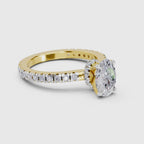 1.41 Ct Oval Shape Solitaire Diamond Ring| 14K Yellow Gold
