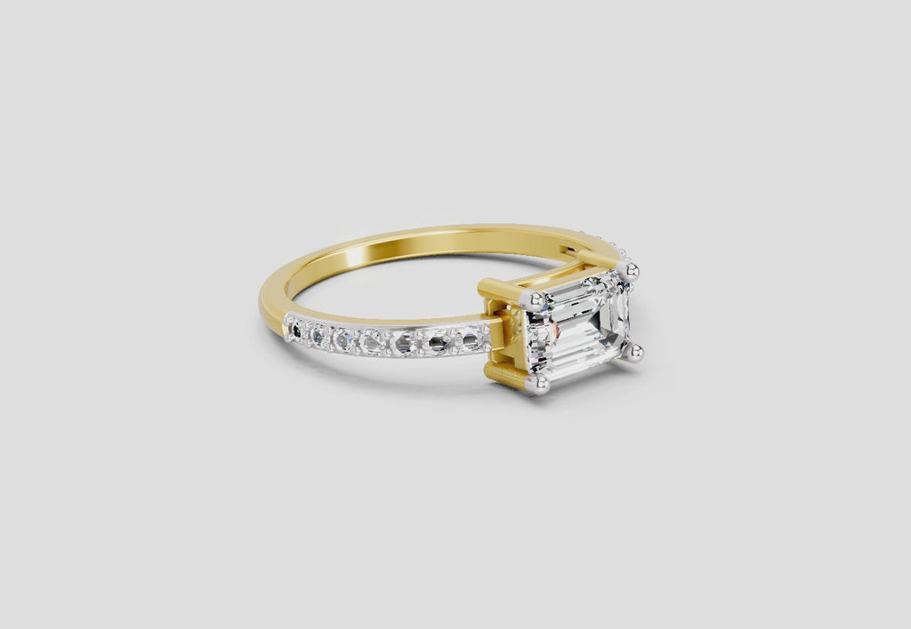 1.18 Ct Emerald 14K Yellow Gold