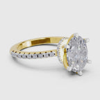 2.29 Ct Oval Shape Solitaire Diamond Ring| 14K Yellow Gold