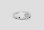 0.11 Ct Round Shape Diamond Ring  14K White Gold