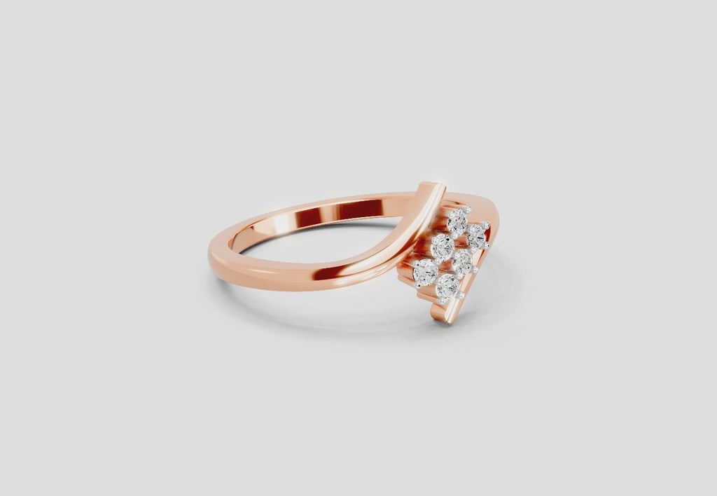 0.07 Carat Lumora Promise Engagement Ring | 14K Rose Gold